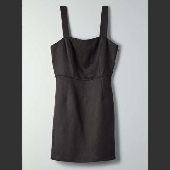 Aritzia Dresses & Skirts - Aritzia Wilfred Rosemond Mini Dress Linen Black Size 0